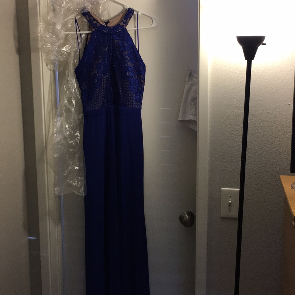 Royal blue prom style dress